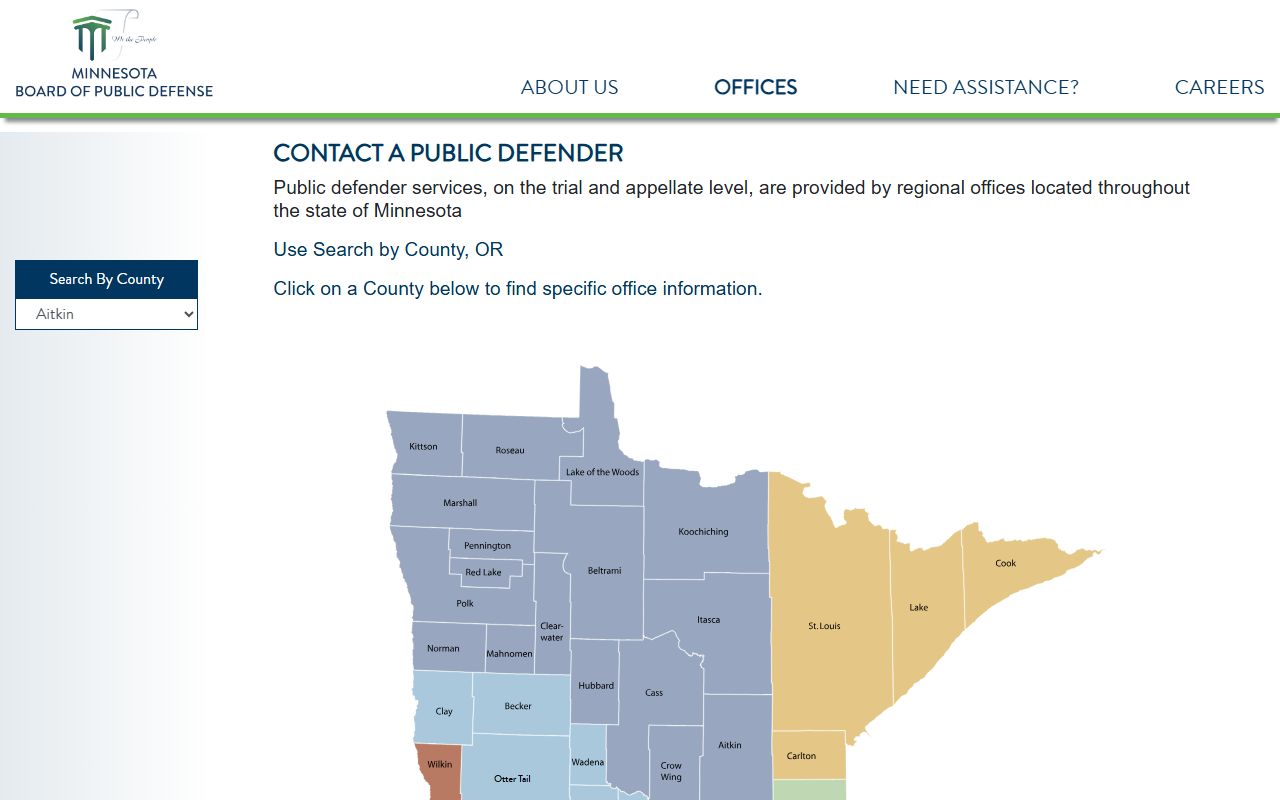 Hennepin County arrest records and court charges public defender office contacts