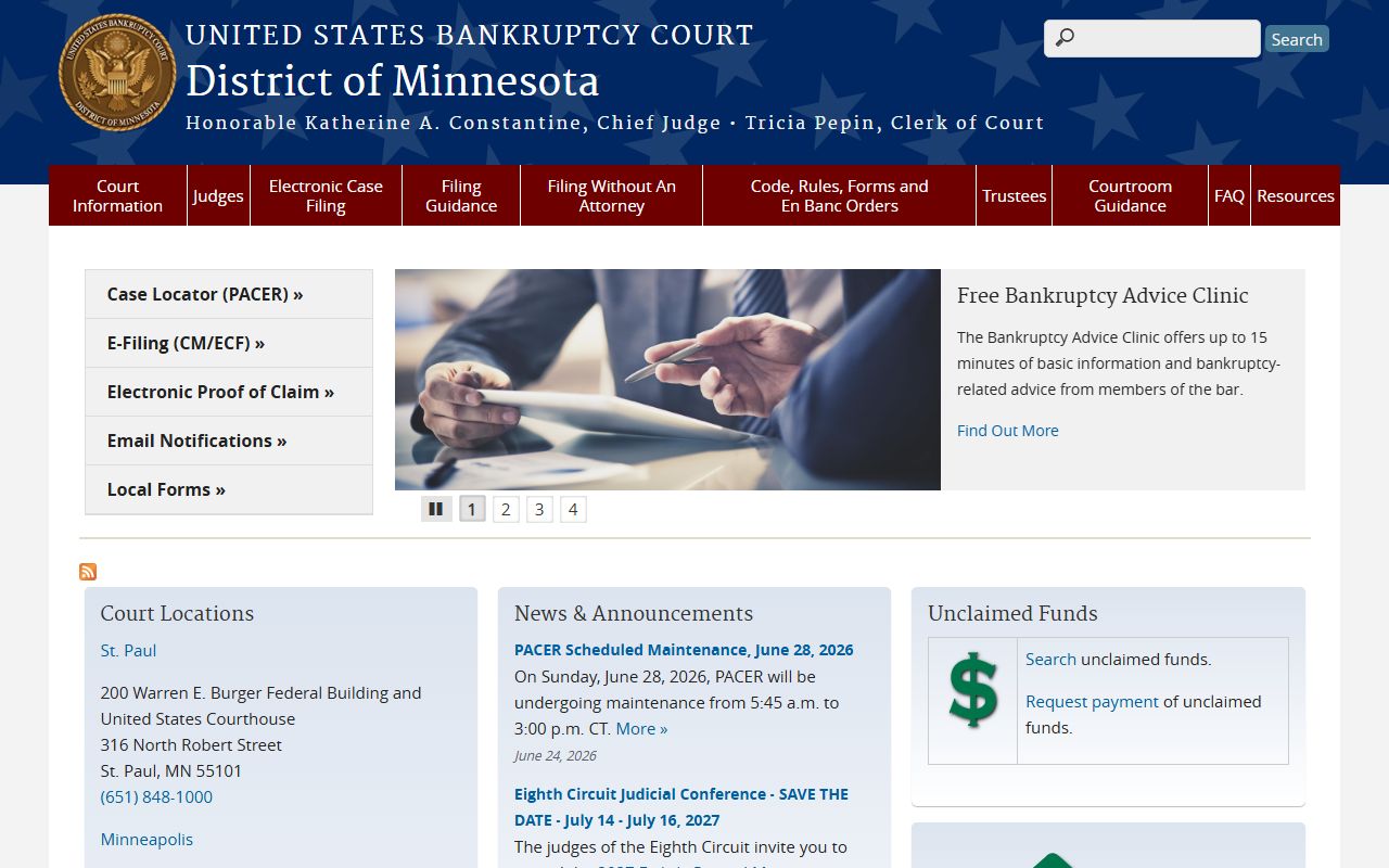 Hennepin County District Court U.S. Bankruptcy Court distinction