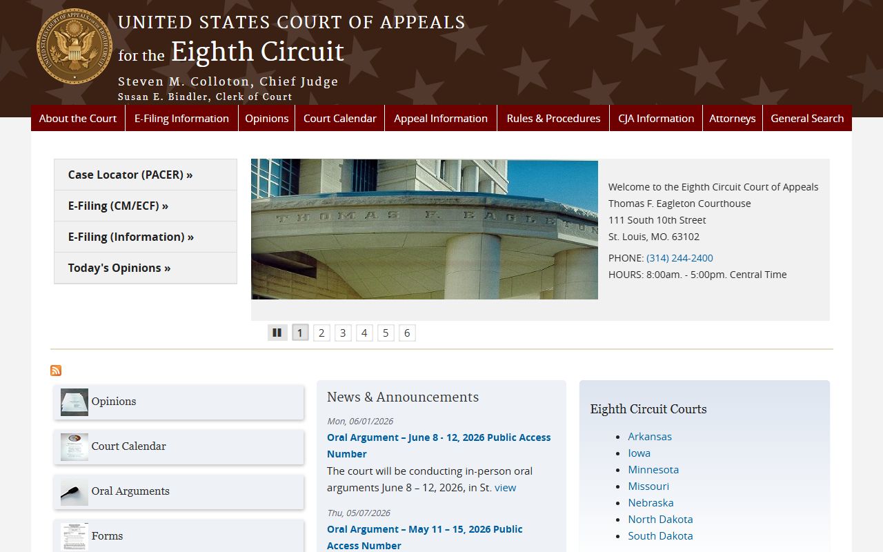 Hennepin County District Court Eighth Circuit federal appeals distinction